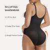 imageSHAPERX Shapewear Bodysuit for Women Tummy Control Seamless ZipUp Body Shaper Waist Snatched Body SuitBlack Brief