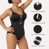 imageSHAPERX Shapewear Bodysuit for Women Tummy Control Seamless ZipUp Body Shaper Waist Snatched Body SuitBlack Brief