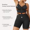 imageSHAPERX Shapewear Bodysuit for Women Tummy Control Seamless ZipUp Body Shaper Waist Snatched Body SuitBlack Shorts