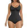 imageSHAPERX Shapewear Bodysuit for Women Tummy Control Seamless ZipUp Body Shaper Waist Snatched Body SuitBlack Brief