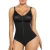 imageSHAPERX Womens Fajas Colombianas Tummy Control Shapewear for Women Postpartum Body Shaper with Zipper and HooksBlack