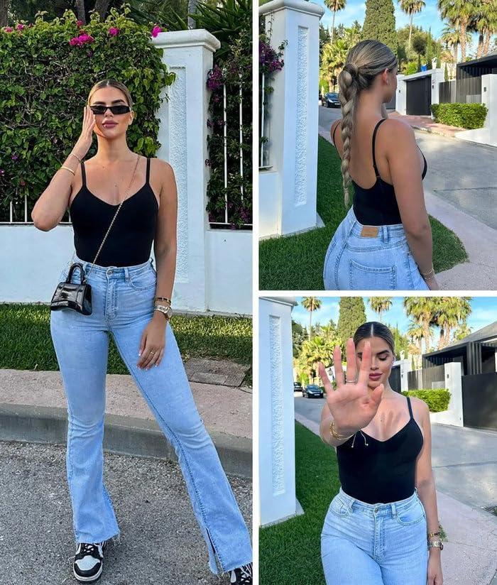 imageSHAPERX Womens Seamless Shapewear Bodysuit Tummy Control Body Shaper Waist Snatching Body SuitBlack Brief