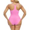 imageSHAPERX Bodysuit for Women Tummy Control Shapewear Racerback Seamless Body Shaper Tank TopPink