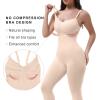 imageSHAPERX Hourglass Leggings 360 Compression 2 Sizes Look Full Body Shaper Breathable No Roll DownBeige Full Body