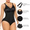 imageSHAPERX Womens Fajas Colombianas Tummy Control Shapewear for Women Postpartum Body Shaper with Zipper and HooksBlack