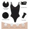 imageSHAPERX Womens Seamless Shapewear Bodysuit Tummy Control Body Shaper Waist Snatching Body Suit1black Thong