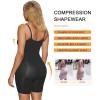 imageSHAPERX Womens Seamless Shapewear Bodysuit Tummy Control Body Shaper Waist Snatching Body SuitBlack Mid Thigh