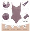 imageSHAPERX Womens Seamless Shapewear Bodysuit Tummy Control Body Shaper Waist Snatching Body SuitUmber Thong