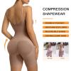 imageSHAPERX Womens Seamless Shapewear Tummy Control Bodysuit with Removable Pads Mid Thigh Body ShaperSienna Mid Thigh