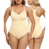 imageSHAPERX Bodysuit for Women Tummy Control Shapewear Racerback Seamless Body Shaper Tank TopBeige