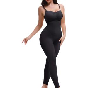 imageSHAPERX Hourglass Leggings 360 Compression 2 Sizes Look Full Body Shaper Breathable No Roll DownBlack Full Body