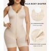 image:imageSHAPERX VShaped Fajas Colombianas Moldeadoras Enhanced Tummy Control Shapewear Postpartum Butt Lifter Full Body ShaperBeige
