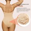 image:imageSHAPERX Womens Seamless Shapewear Bodysuit Tummy Control Body Shaper Waist Defining Body SuitBeige Brief