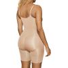 image:imageSHAPERX Womens Seamless Shapewear Bodysuit Tummy Control Body Shaper Waist Defining Body SuitBeige Mid Thigh