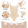image:imageSHAPERX Womens Seamless Shapewear Bodysuit Tummy Control Body Shaper Waist Defining Body SuitBeige Thong