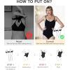 image:imageSHAPERX Womens Seamless Shapewear Bodysuit Tummy Control Body Shaper Waist Defining Body SuitBlack Brief