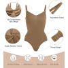 image:imageSHAPERX Womens Seamless Shapewear Bodysuit Tummy Control Body Shaper Waist Defining Body SuitBrown Thong
