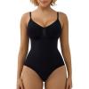 image:imageSHAPERX Womens Seamless Shapewear Bodysuit Tummy Control Body Shaper Waist Defining Body SuitBlack Brief