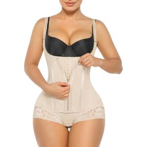 image:imageSHAPERX Womens Fajas Colombianas Shapewear Tummy Control Body Shaper Girdles Post Surgery Compression GarmentBeige
