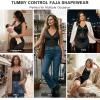 image:imageSHAPERX Womens Fajas Colombianas Moldeadoras Postpartum Tummy Control Compression Shapewear Body Shaper with Zipper CrotchBlack