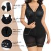 image:imageSHAPERX Womens Fajas Colombianas Moldeadoras Postpartum Tummy Control Compression Shapewear Body Shaper with Zipper CrotchBlack