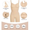 image:imageSHAPERX Shapewear for Women Tummy Control Bodysuit Mid Thigh Body Shaper Shorts for a Lifted LookBeige