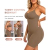 image:imageSHAPERX Shapewear for Women Tummy Control Bodysuit Mid Thigh Body Shaper Shorts for a Lifted LookBrown
