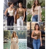 image:imageSHAPERX Shapewear for Women Tummy Control Bodysuit Mid Thigh Body Shaper Shorts for a Lifted LookBrown