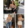 image:imageSHAPERX Shapewear for Women Tummy Control Bodysuit Mid Thigh Body Shaper Shorts for a Lifted LookSienna