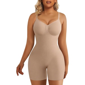 image:imageSHAPERX Shapewear for Women Tummy Control Bodysuit Mid Thigh Body Shaper Shorts for a Lifted LookSienna