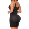 image:imageSHAPERX Womens Shapewear Bodysuit Bonded Tummy Control Panel Seamless Faja ZipUp Body Shaper With Zipper CrotchBlack