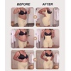 image:imageSHAPERX Womens Shapewear Bodysuit Bonded Tummy Control Panel Seamless Faja ZipUp Mid Thigh Body Shaper with Zipper CrotchBeige