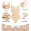 image:imageSHAPERX Womens Tummy Control Shapewear Thong Bodysuit Seamless Waist Snatching Body ShaperBeige Thong