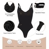 image:imageSHAPERX Womens Tummy Control Shapewear Thong Bodysuit Seamless Waist Snatching Body ShaperBlack Thong