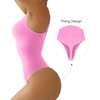 image:imageSHAPERX Womens Tummy Control Shapewear Thong Bodysuit Seamless Waist Snatching Body ShaperPink