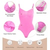 image:imageSHAPERX Womens Tummy Control Shapewear Thong Bodysuit Seamless Waist Snatching Body ShaperPink