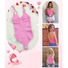 image:imageSHAPERX Womens Tummy Control Shapewear Thong Bodysuit Seamless Waist Snatching Body ShaperPink