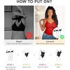 image:imageSHAPERX Womens Tummy Control Shapewear Thong Bodysuit Seamless Waist Snatching Body ShaperRed