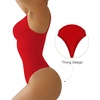 image:imageSHAPERX Womens Tummy Control Shapewear Thong Bodysuit Seamless Waist Snatching Body ShaperRed