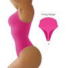 image:imageSHAPERX Womens Tummy Control Shapewear Thong Bodysuit Seamless Waist Snatching Body ShaperRose Red