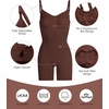 image:imageSHAPERX Shapewear for Women Tummy Control Bodysuit Mid Thigh Body Shaper Shorts for a Lifted LookCappuccino