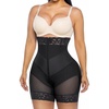 image:imageSHAPERX Tummy Control Shapewear Shorts Fajas Colombianas for Women  VShaped Faja Body Shaper with Removable Straps ZipUp Easy On amp Off and Crotch Zipper for Postpartum ShapingBlack