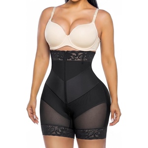 image:imageSHAPERX Tummy Control Shapewear Shorts Fajas Colombianas for Women  VShaped Faja Body Shaper with Removable Straps ZipUp Easy On amp Off and Crotch Zipper for Postpartum ShapingBlack