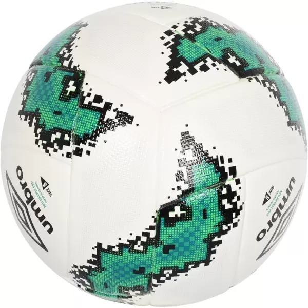 Umbro Neo Swerve Pro TB Soccer Ball, Size 5, White/Black/Teal