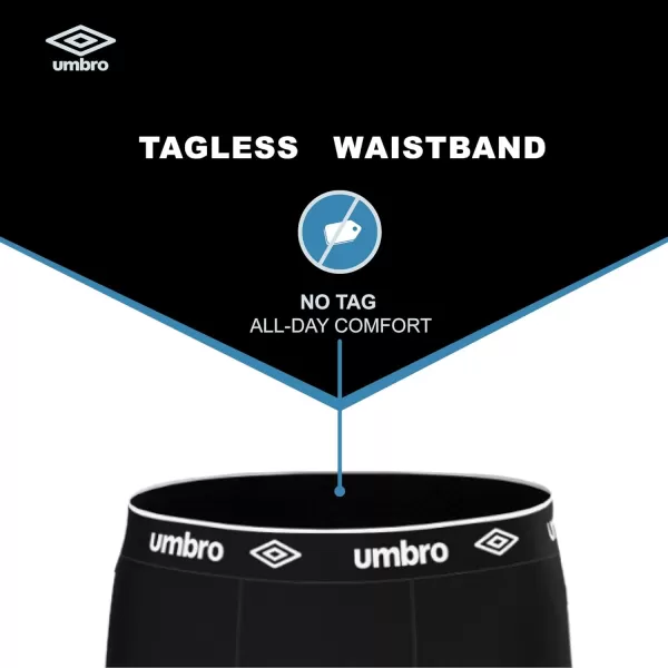 Umbro Performance Boxer Briefs for Men Pack of 6 - Breathable Comfortable Mens Boxer Briefs, Moisture Wicking Mens Underwear