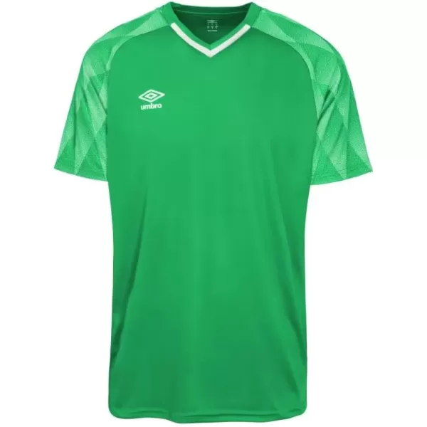 imageUmbro Mens Adult Paton JerseyEmeraldWhite