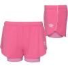 imageUmbro Girls Dolphin Hem ShortFuschia FedoraMarshmallow