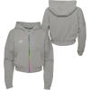 imageUmbro Girls Full Zip HoodieLight Heather GreyWhite