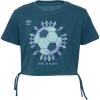 imageUmbro Girls Cinched Bottom TeeBlue Coral