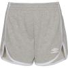 imageUmbro Girls Classic Gym ShortLight Heather GreyWhite